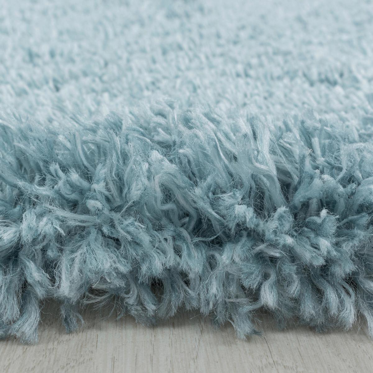Hochflorteppich Fluffy Blau ca. 160x230cm - Blau, Basics, Textil (160/230cm) - Novel