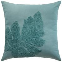 Zierkissen Leave in Blau ca. 45x45cm - Blau, Modern (45/45cm) - Premium Living