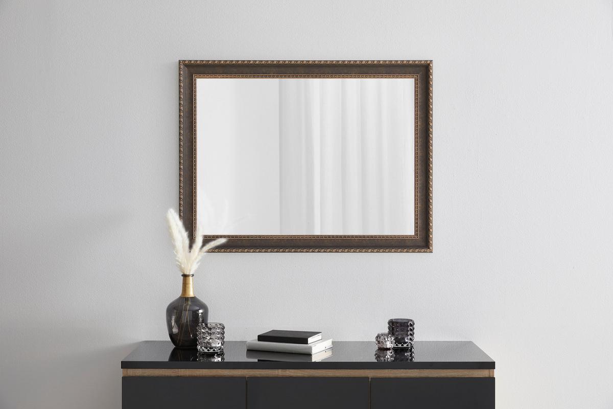 Wandspiegel Karma in Dunkelbraun - Dunkelbraun, LIFESTYLE, Glas/Kunststoff (62/82cm) - Mömax