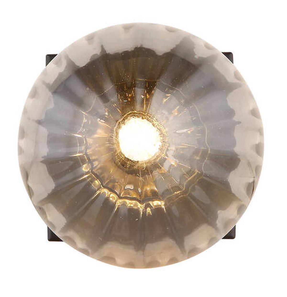 WANDLEUCHTE 15216-1 - Klar/Schwarz, Design, Glas/Metall (12/15cm) - Globo