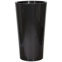 Pflanzentopf Anthrazit - Anthrazit, Basics, Kunststoff (33/61cm)