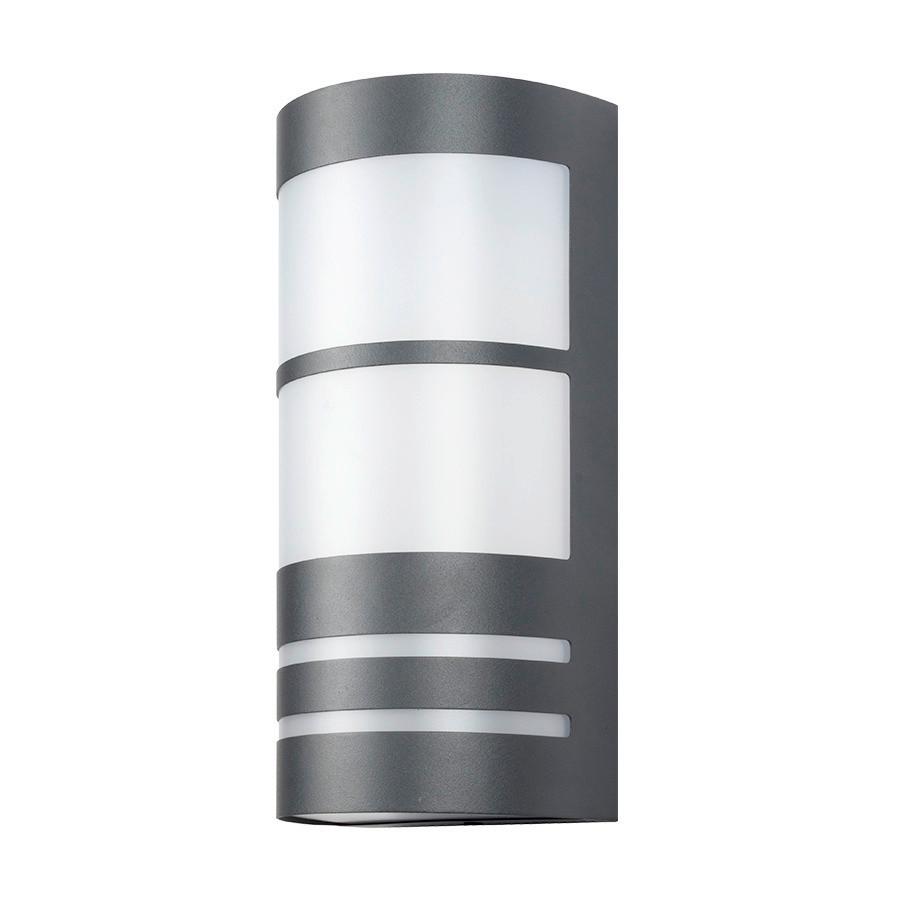 Kültéri Falikar Newark 66011 - opál/sötétszürke, műanyag/fém (25.6/12cm)