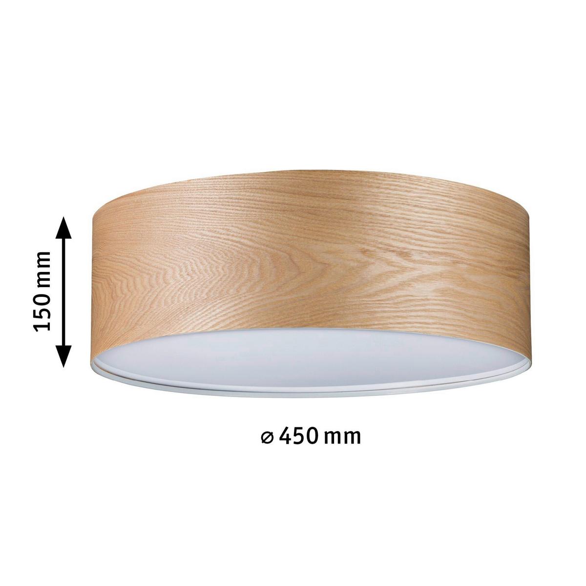 Deckenleuchte Liska in Rotbraun max. 20 Watt - Rotbraun, Basics, Holz/Metall (45/15cm) - Paulmann