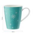 Kaffeebecher aus Porzellan 30 ml ''X-Mas'' - Türkis/Weiß, KONVENTIONELL, Keramik - Vivo Kaffeebecher aus Porzellan 30 ml ''X-Mas'' - Türkis/Weiß, KONVENTIONELL, Keramik - Vivo