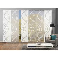 ZASŁONA PANELOWA TIBERIO, 6ER SET - biały, Modern, tkanina (60/245cm)