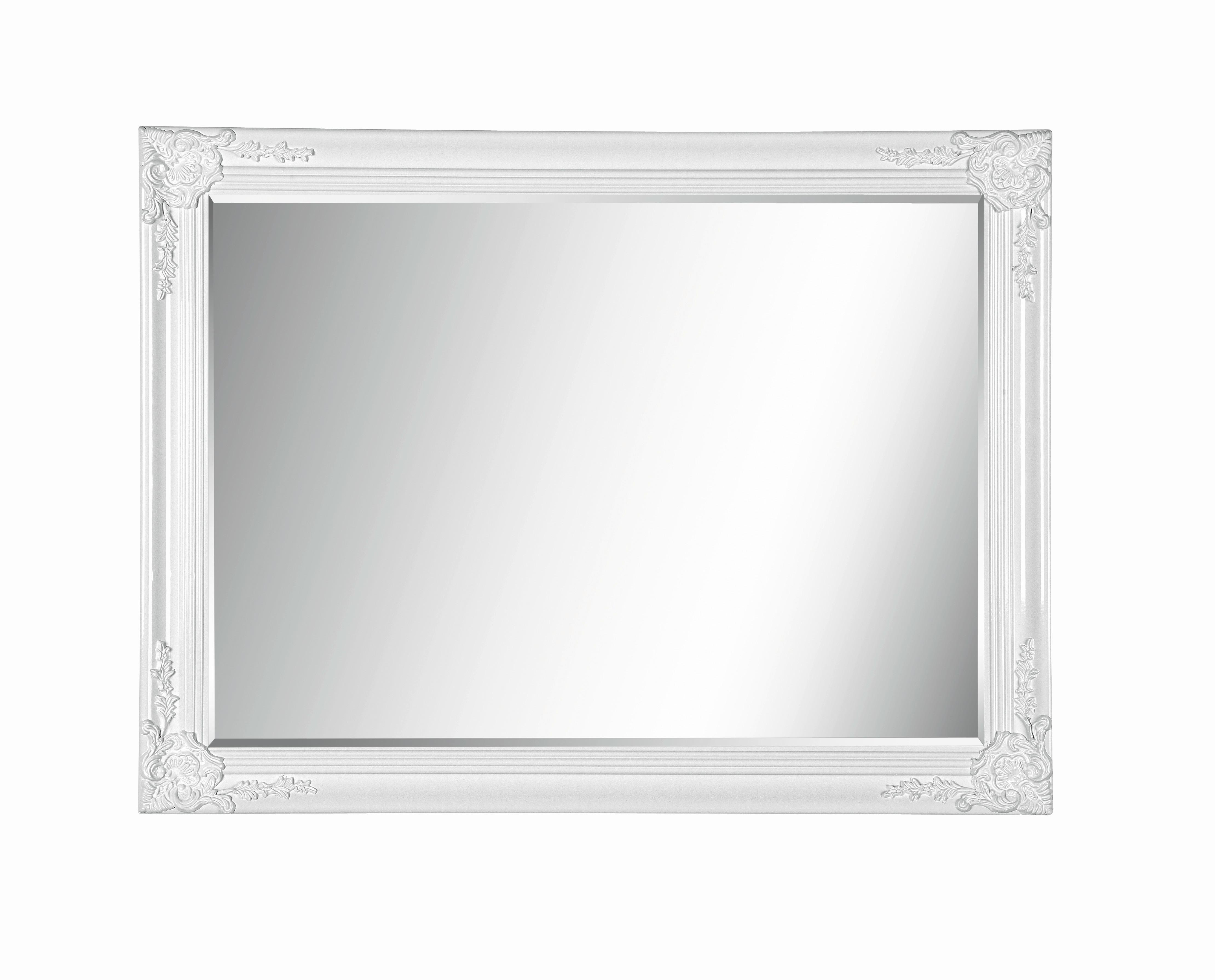 LUSTRO ŚCIENNE CORFU - biały, Lifestyle, drewno (60/80/3,3cm) - Carryhome