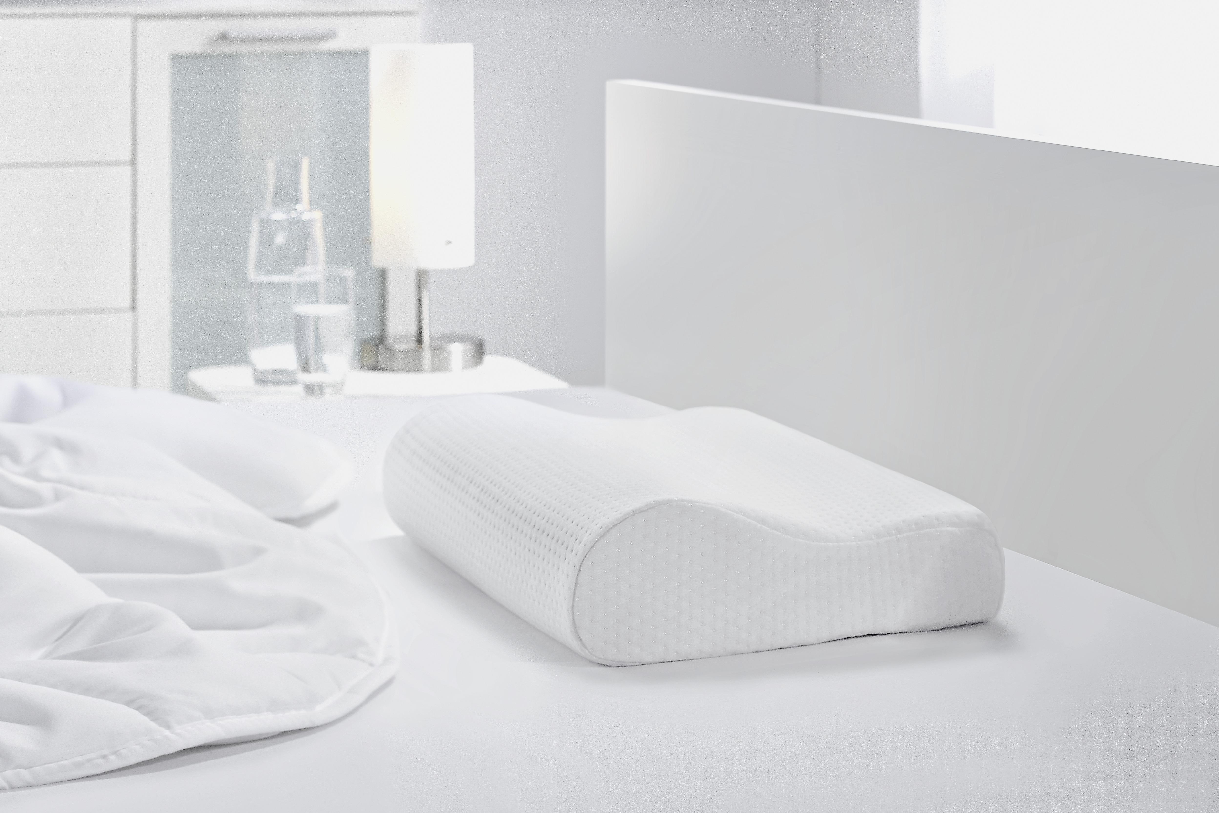 Nackenkissen Visco Comfort ca. 30x48x11cm - Weiß, Textil (30/48/11cm) - Modern Living