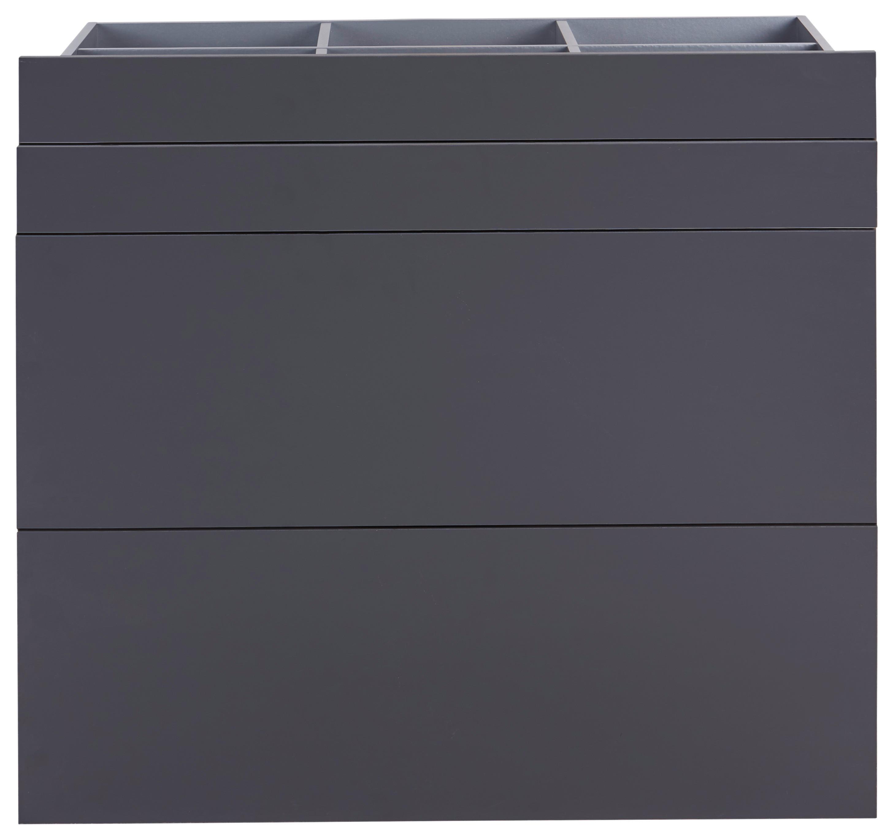 Schubladenset Unit in Anthrazit - Modern (91/83/47cm) - Based