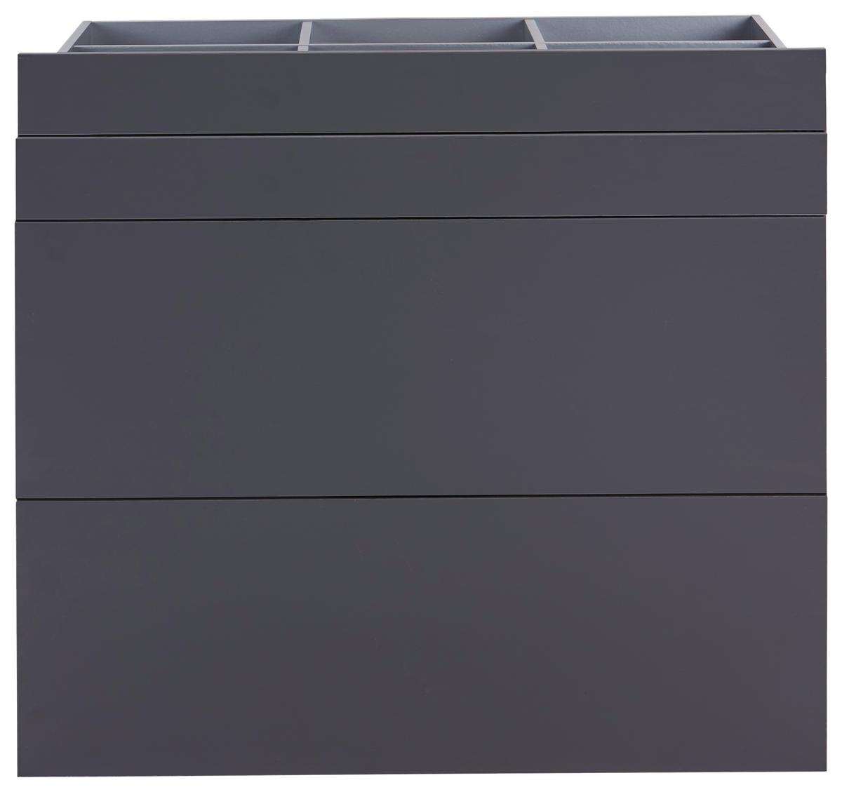 Schubladenset Unit in Anthrazit - MODERN (91/83/47cm) - Based