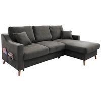 Wohnlandschaft Valentina Anthrazit Struktur - Anthrazit/Naturfarben, KONVENTIONELL, Holz/Textil (228/150cm) - P & B