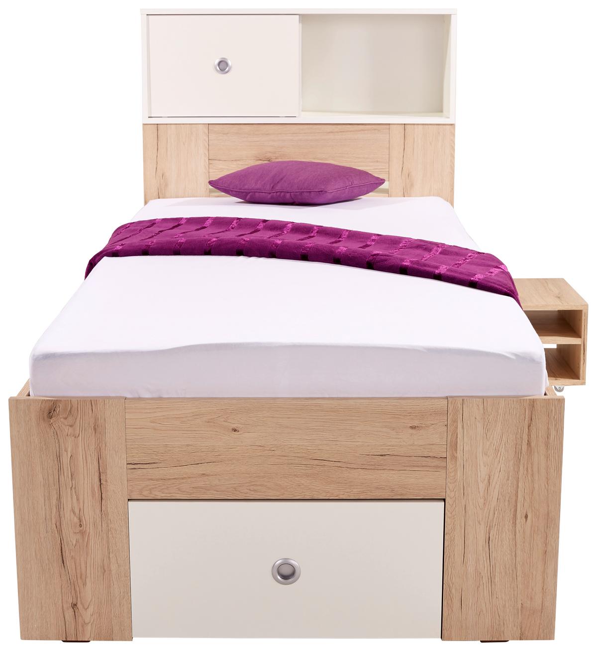 Rješenje Za Odlag. Iznad Krev. Azzurro 90 - bijela/boje hrasta, Konvencionalno, drvni materijal/plastika (95cm) - Based