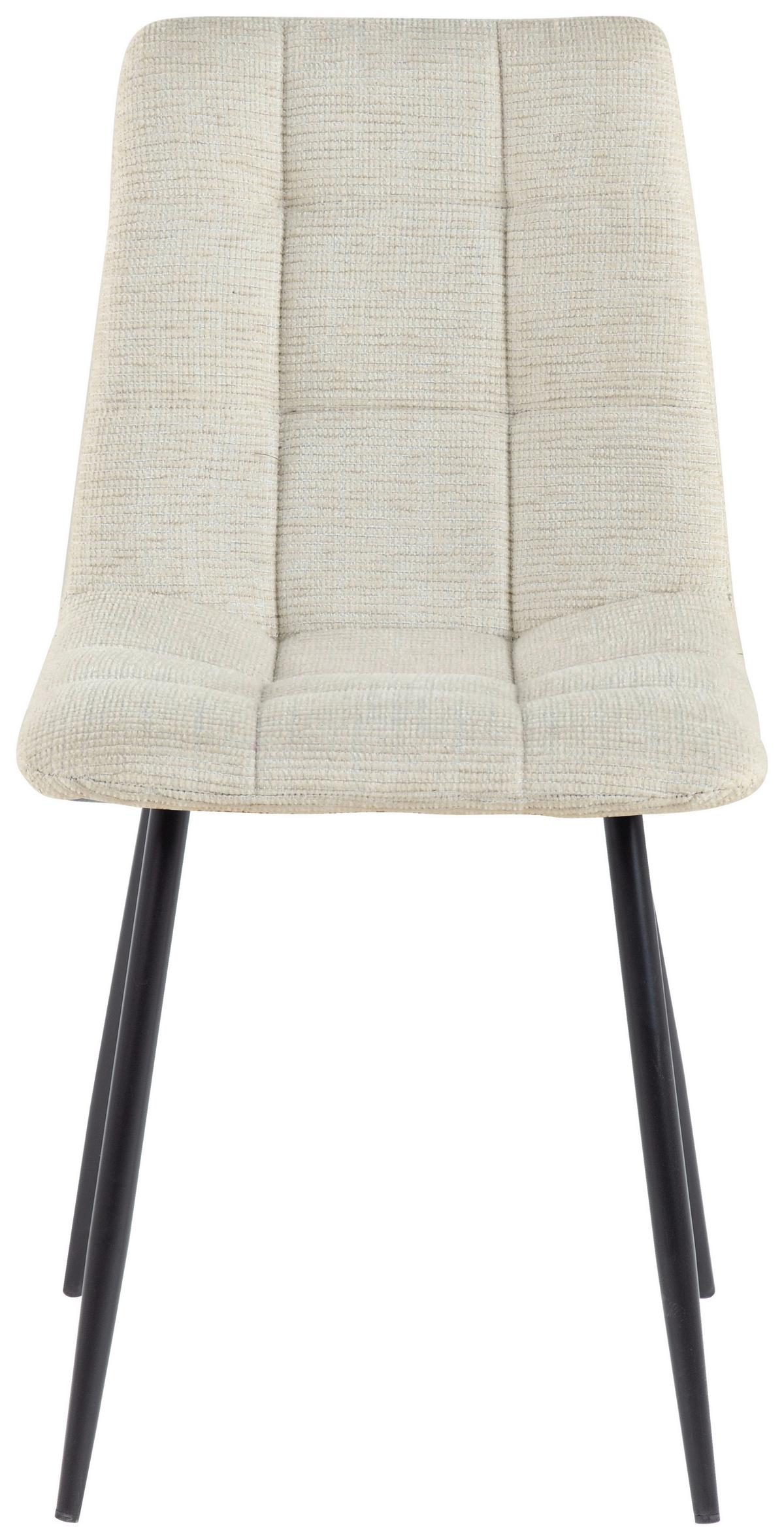 Stol Lech, Bež - črna/bež, Konvencionalno, kovina/tekstil (45/88/55cm)