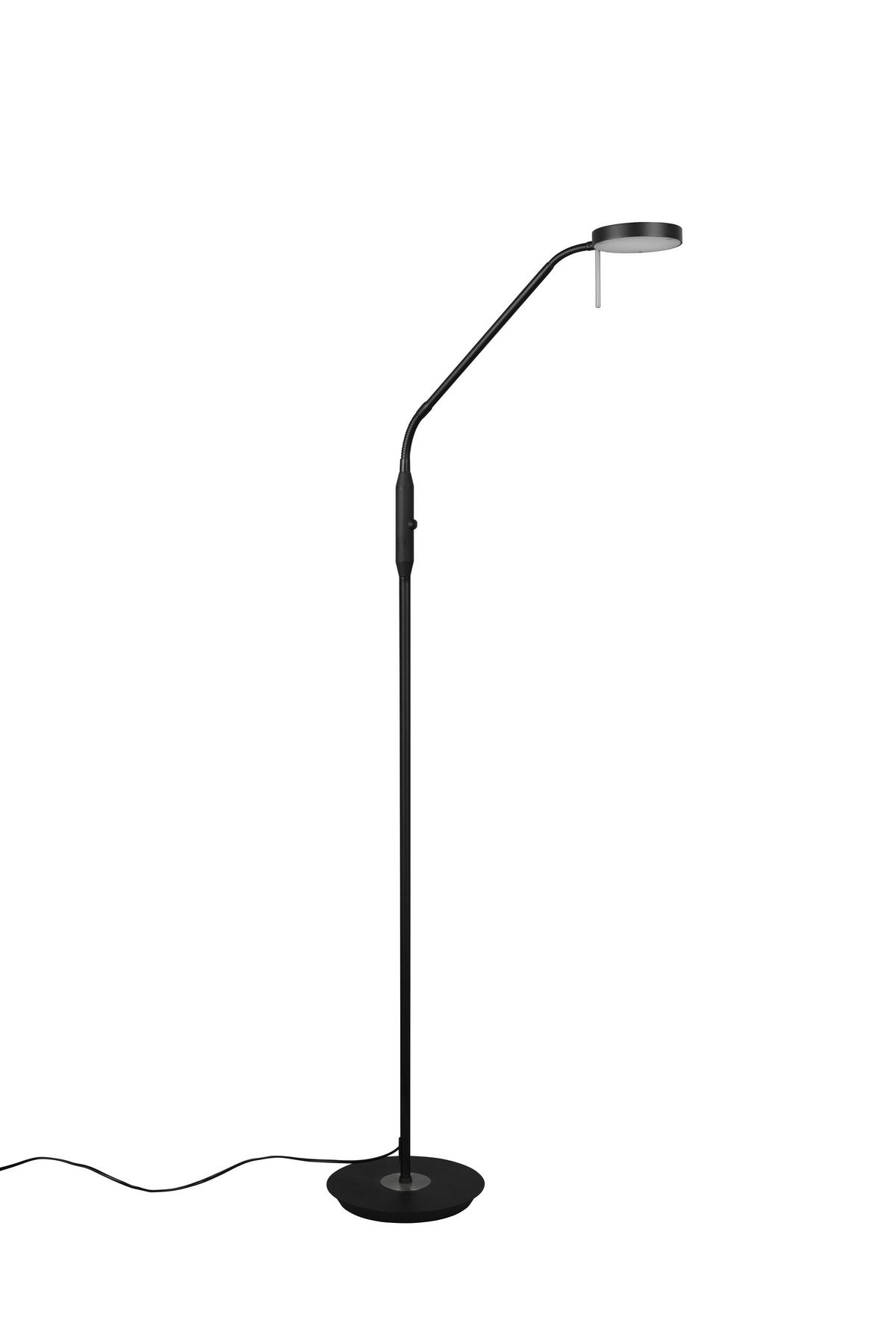 LED-Stehleuchte Monza Schwarz - Schwarz, Basics, Metall (25/145cm) - Trio Leuchten
