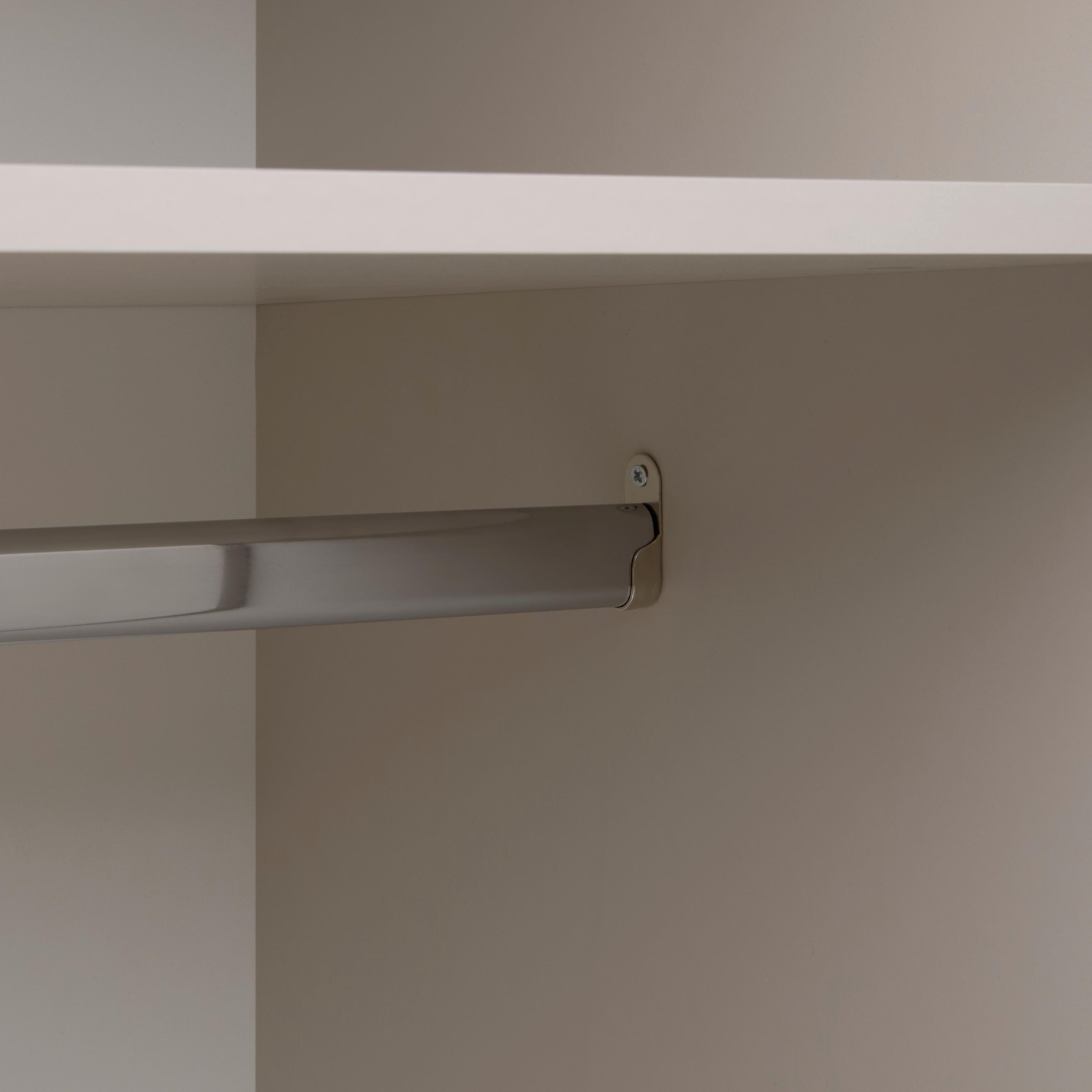 GARDEROB MED GÅNGJÄRNSDÖRRAR DUNE 5 -EXKLUSIV- - kashmir, Modern, metall/trämaterial (135/197/55cm) - Mömax