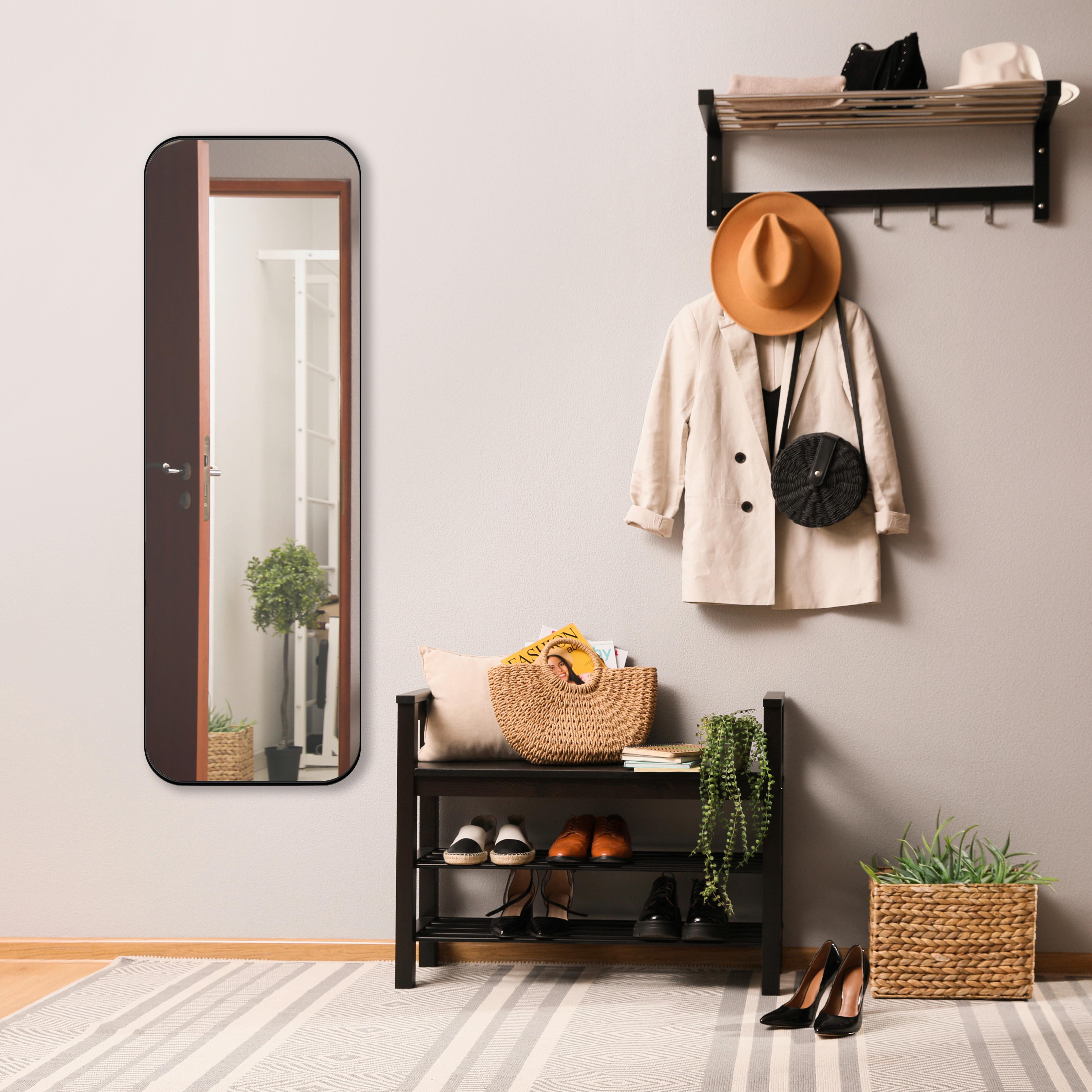 Fali Tükör 50x150cm Britta - fekete, Modern, Üveg/fém (50/150/3cm)