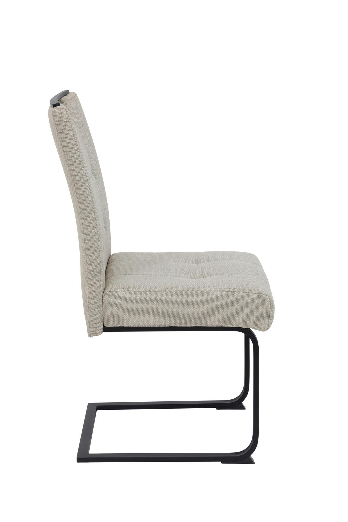 TISCHGRUPPE BEKE G - Eichefarben/Beige, MODERN, Holzwerkstoff/Textil (140 - 180/76/90cm) - MID.YOU