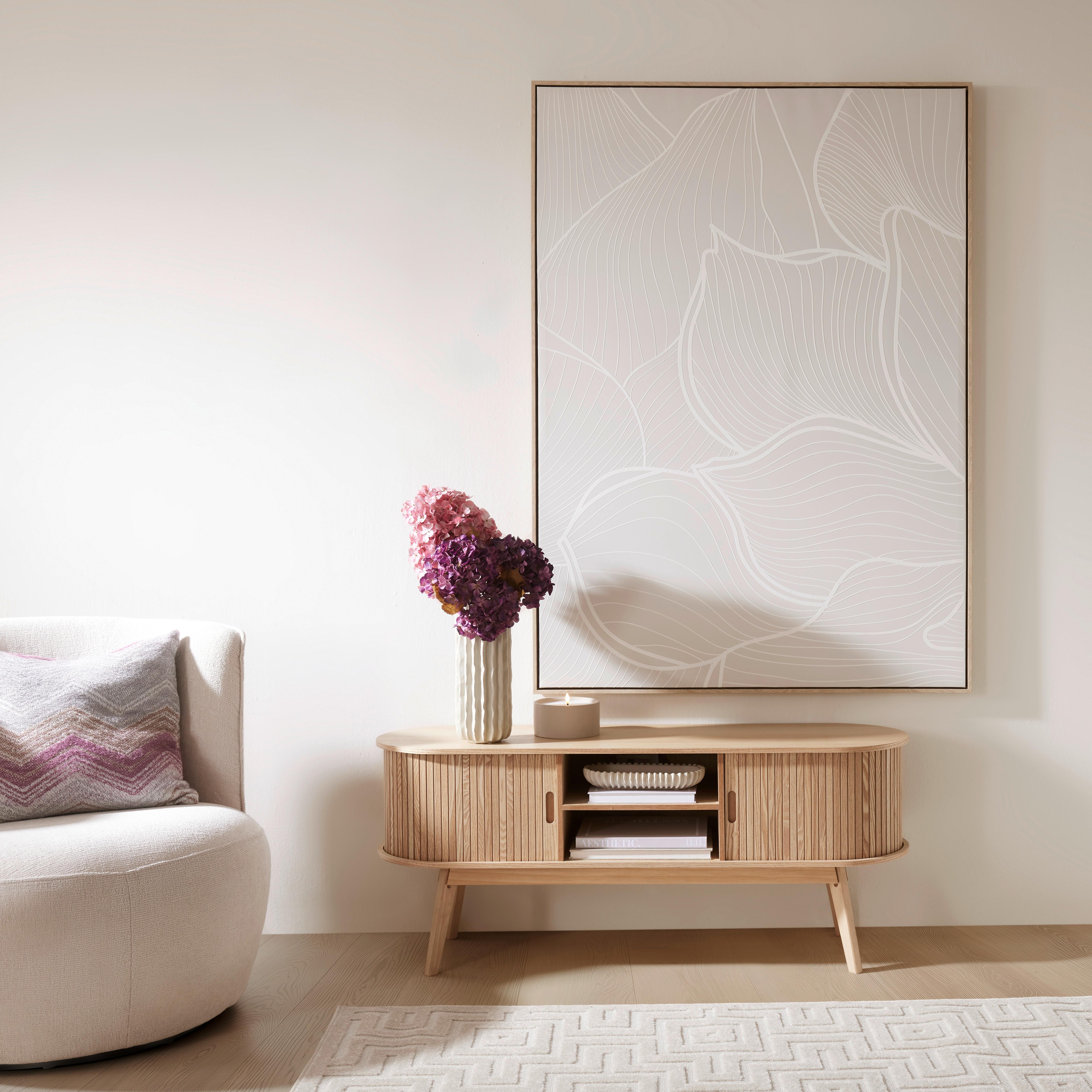 TV-BÄNK SKANDY - naturfärgad, Modern, trämaterial/trä (120/50/35cm) - Premium Living
