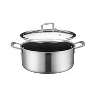 Kochtopf 935609 Kochtopf - Silberfarben/Schwarz, Basics, Metall (24/16,5cm) - Mäser