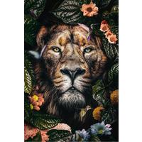 Glasbild Posterjunkie-05-98x148-Gls-Moz - Multicolor/Orange, Basics, Glas (98/148/5cm) - Wandkraft
