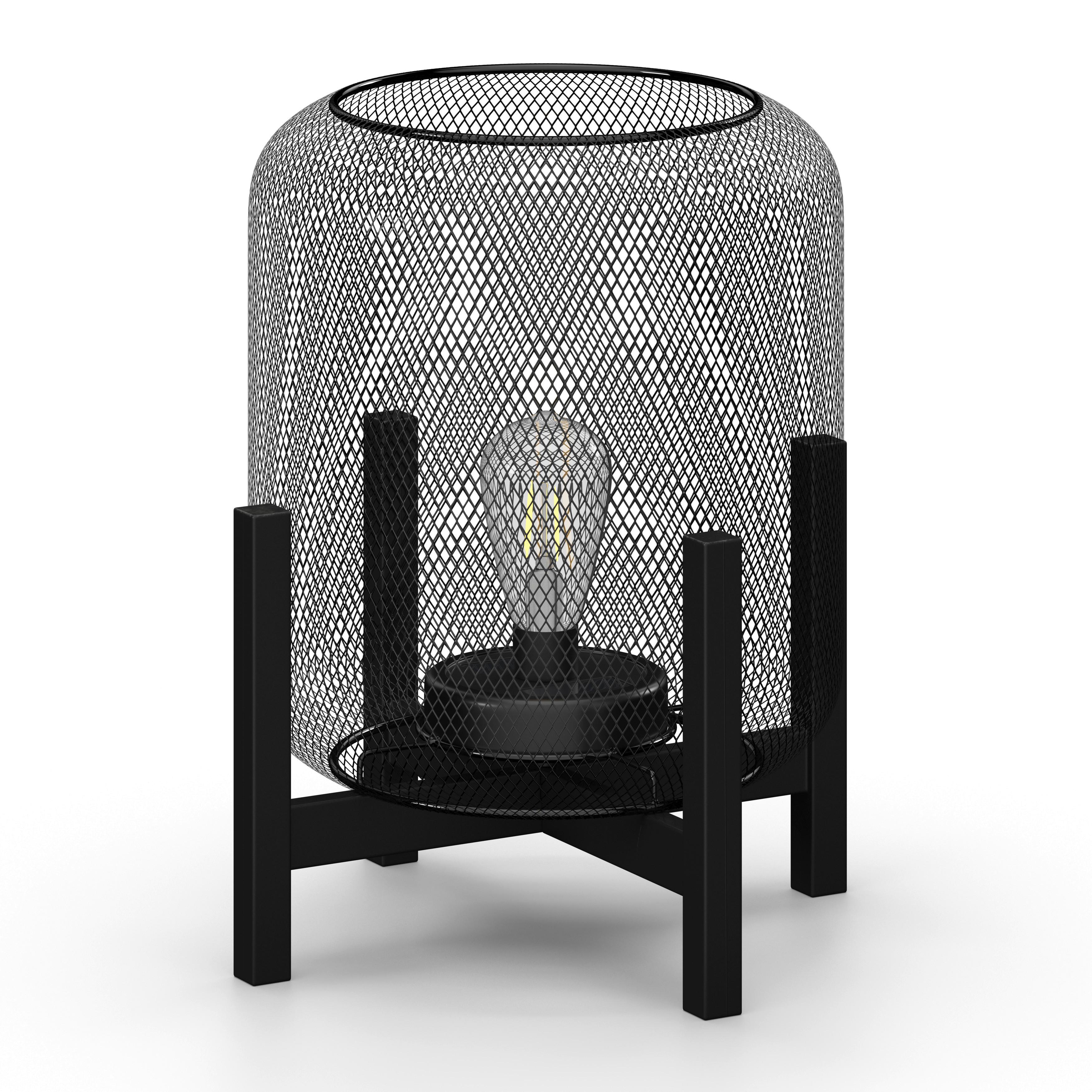 Solarleuchte Kyra Schwarz Metall/Kunststoff - Schwarz, MODERN, Kunststoff/Metall (32/32/39cm) - Bessagi Home