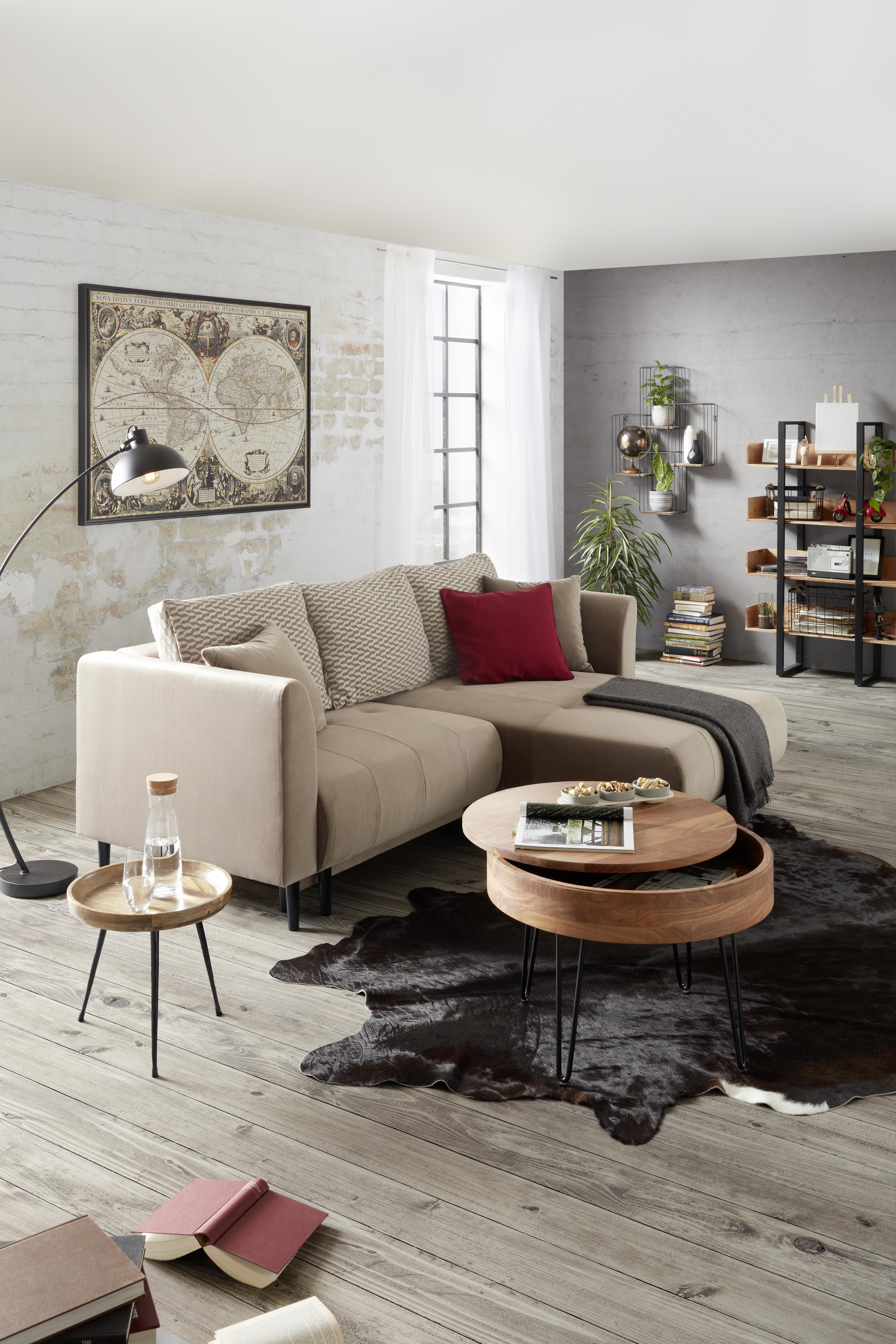 SIDOBORD ARNOLD -SB- - naturfärgad, Lifestyle, metall/trä (40/38/40cm) - Mömax