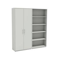 AKTENSCHRANK OFFICE EDITION - SW SET 1 HOCH - Hellgrau, MODERN, Holzwerkstoff (168,8/185,6/33cm) - MID.YOU