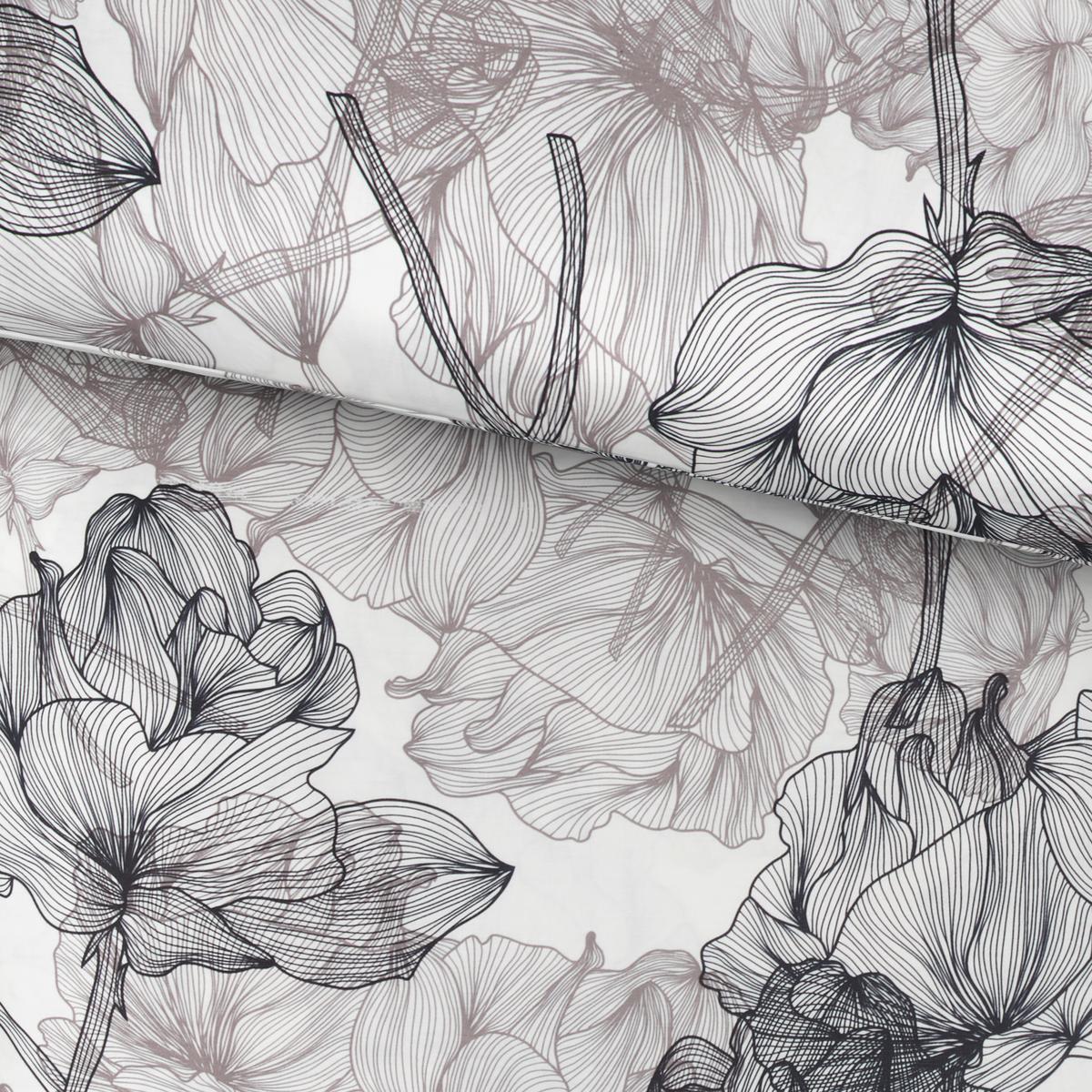 Bettwäsche Bio Eva Design ca. 160x210cm - Anthrazit, Modern, Textil (160/210cm) - ecoTree