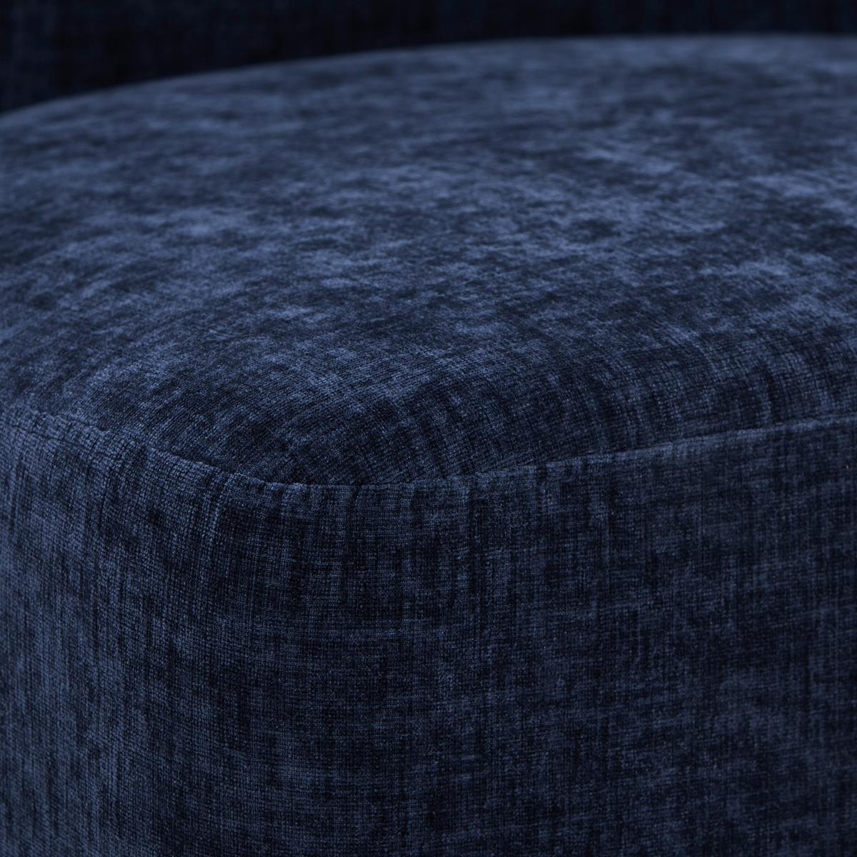 FOTEL POLSTER - niebieski, Design, drewno/tkanina (64/71/73cm) - MID.YOU