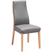 KRZESŁO ALBERTO - Konventionell, skóra/drewno (47/104/61cm) - Livetastic