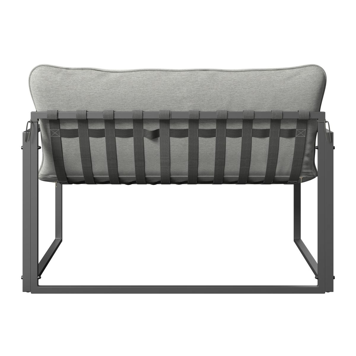 Vrtni Set Lucia - tamno siva/svijetlo siva, Basics, staklo/metal