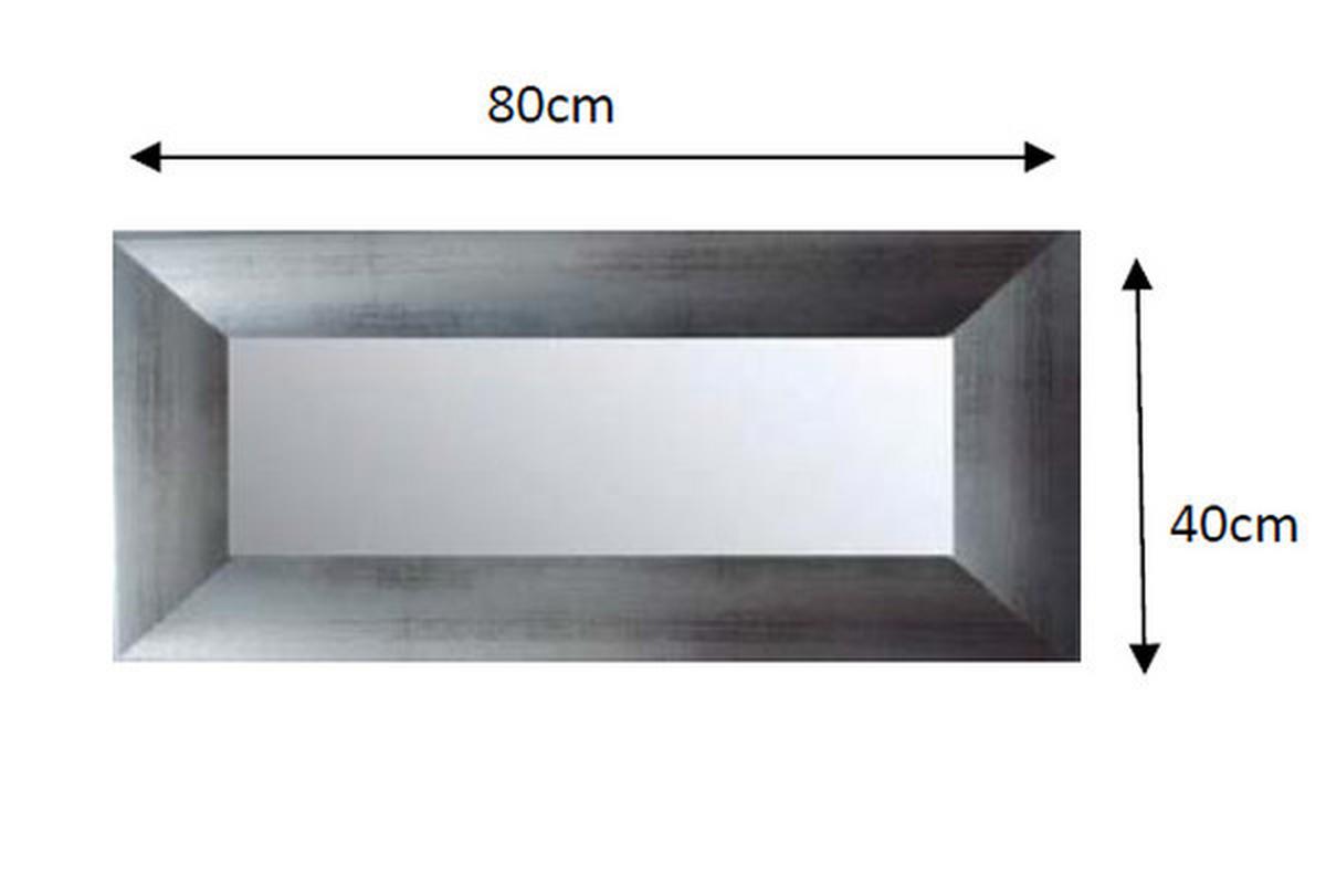 Wandspiegel Silberfarben - Silberfarben, Lifestyle, Glas/Holzwerkstoff (40/80cm) - Mömax