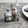 SALT-& PEPPARSTRÖARE ERIC - silver/svart, Modern, metall/glas - Mömax