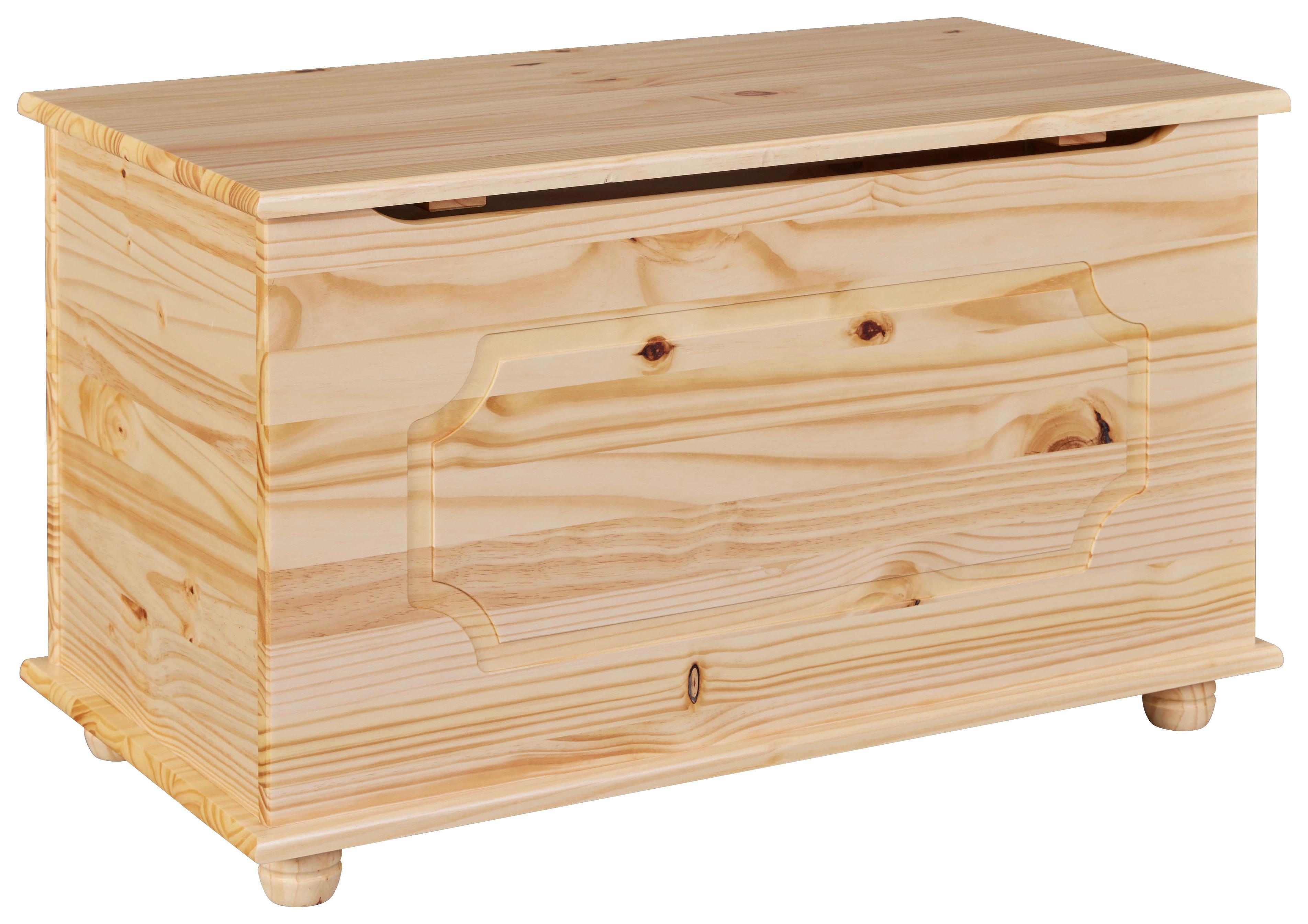 Truhe Emel Kiefer - Naturfarben, Basics, Holz (89/53/47cm) - MID.YOU