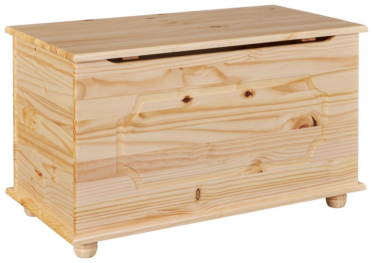 Truhe Emel Kiefer - Naturfarben, Basics, Holz (89/53/47cm) - MID.YOU