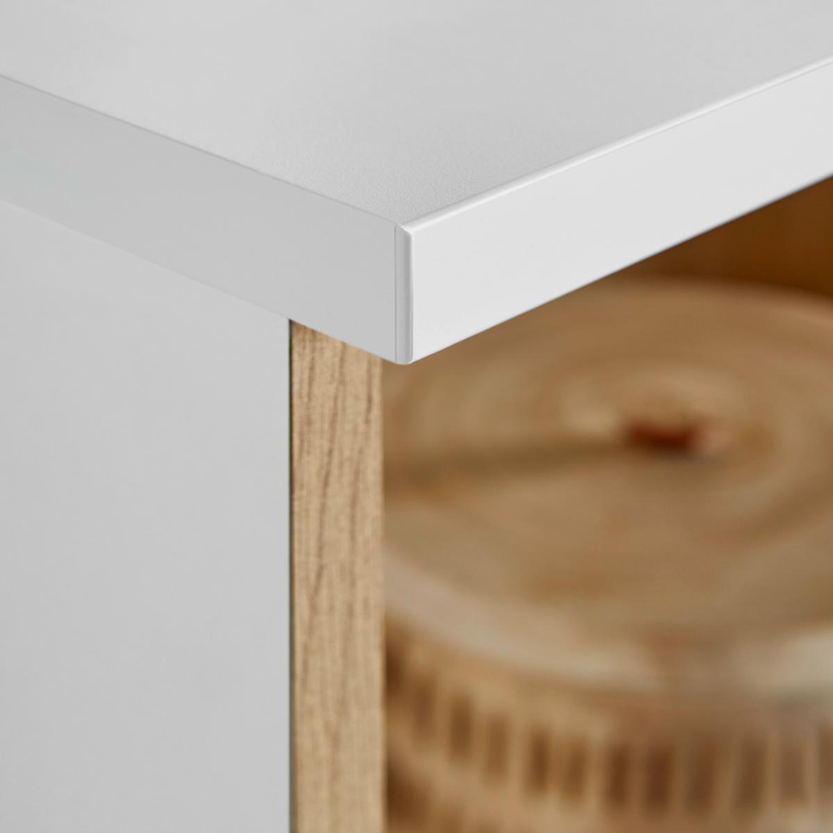 Polc Dallas - Artisan tölgy/fehér, Modern, faalapú anyag (75/197/38cm) - Mömax