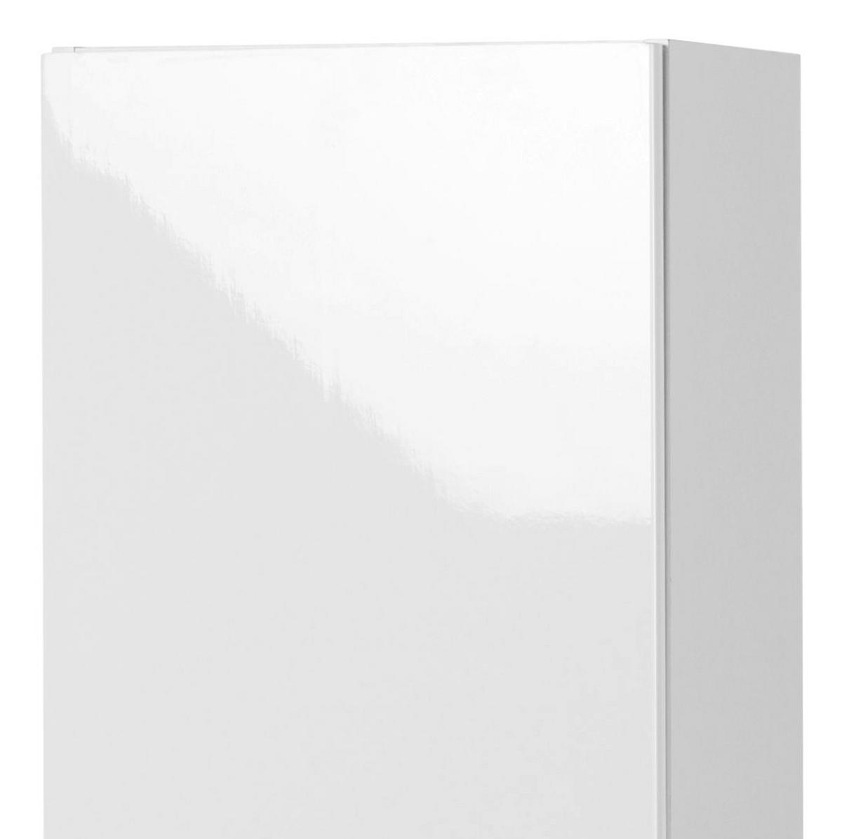 Hochschrank in Weiss/ Anthrazit 'Siena' - Anthrazit/Weiß, MODERN, Holzwerkstoff (40/154/27cm) - Held