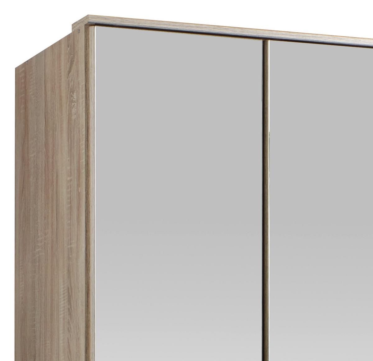 Ormar S Klasičnm Vratima Imago - boje hrasta/boje aluminija, Konvencionalno, staklo/drvni materijal (90/199/58cm) - Modern Living