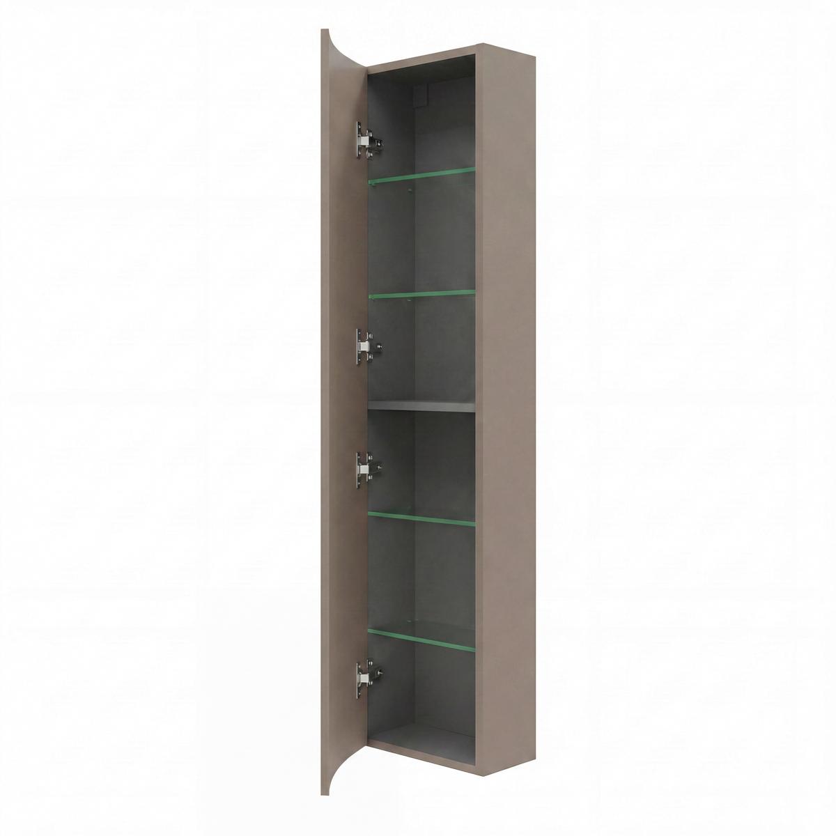 Visoki Element Lyra - taupe, Basics, staklo/drvni materijal (31.5/139/20cm)