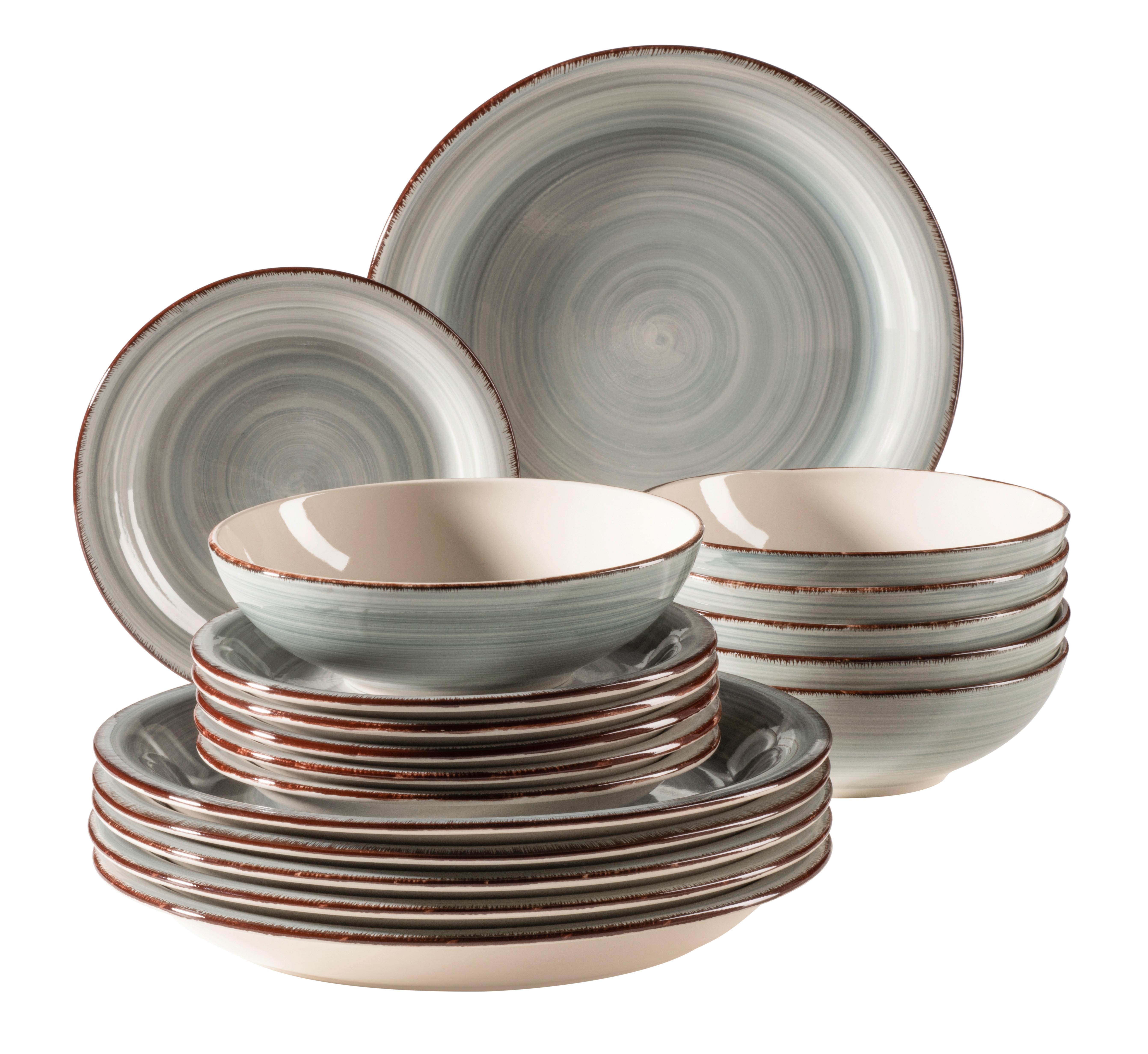 TAFELSERVICE TAFELSERVICE, 931875 - Blaugrau, Basics, Keramik - Mäser