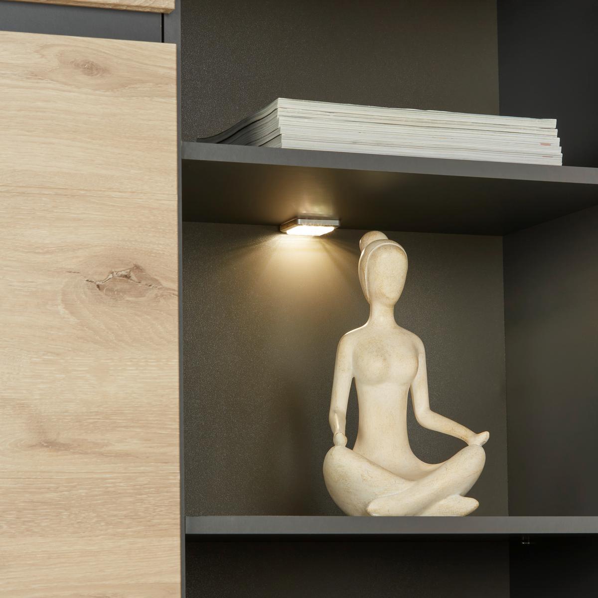 Vitrine Bellano Viking Oak - MODERN, Holzwerkstoff (90/128/38cm) - Mömax