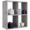 Zidna Polica Alex - siva, Moderno, drvni materijal (60/60/18cm) - Best Price