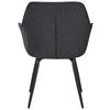 STOL MED ARMSTÖD NOVA - grå/svart, Modern, metall/textil (64/85/62cm) - Mömax