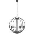 Hängeleuchte Julien - Schwarz, ROMANTIK / LANDHAUS, Metall (60/60/135cm) - MÖMAX modern living