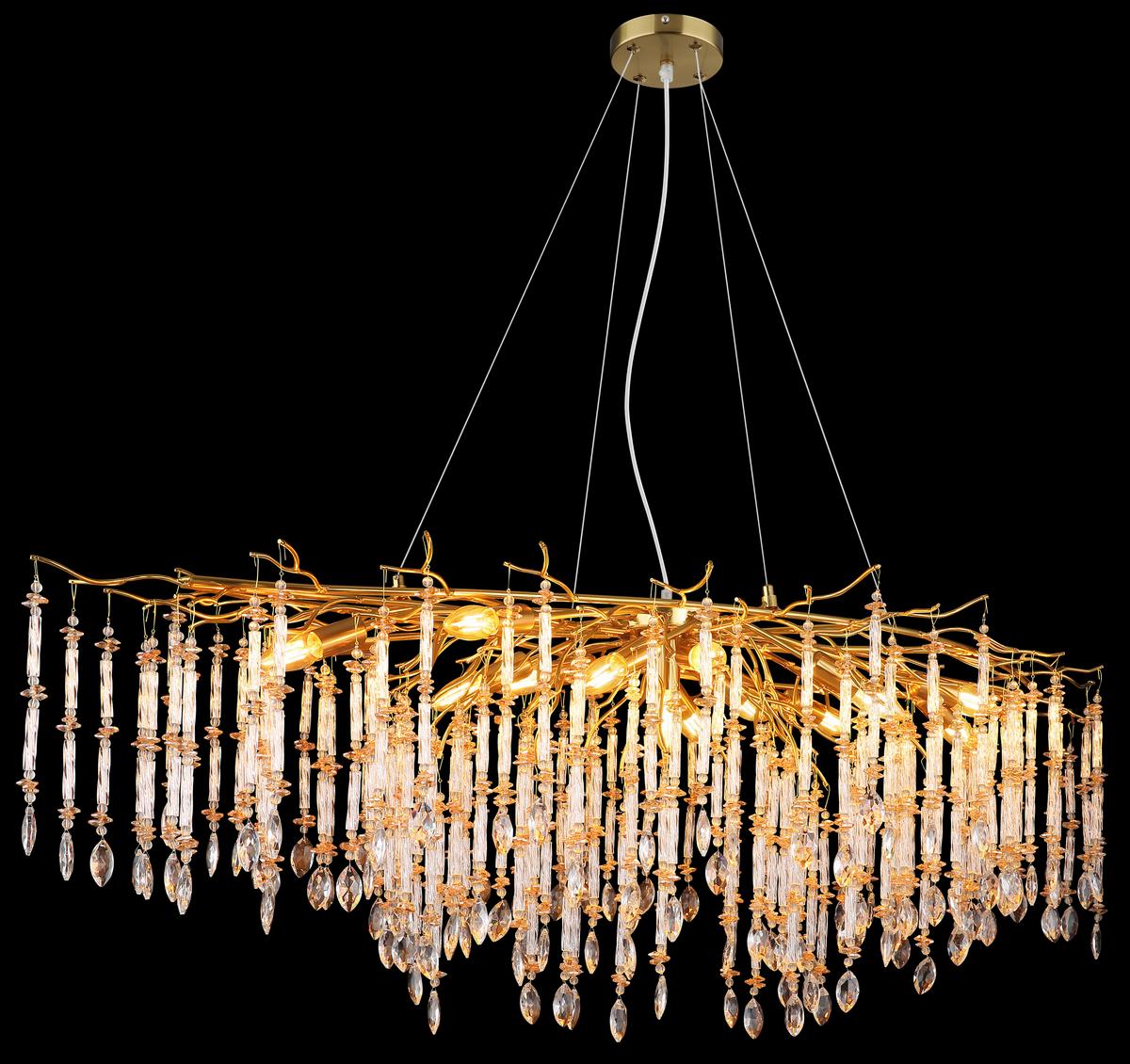 Hängeleuchte 64142h3 Gloria - Klar/Transparent, Konventionell, Glas/Kunststoff (150/60/120cm) - Globo