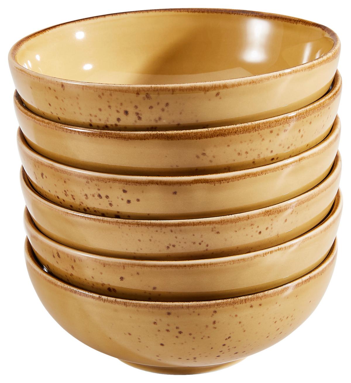 Set Posod Curry, 6-Delni - barve karija, Trend, keramika (16,5cm) - Creatable