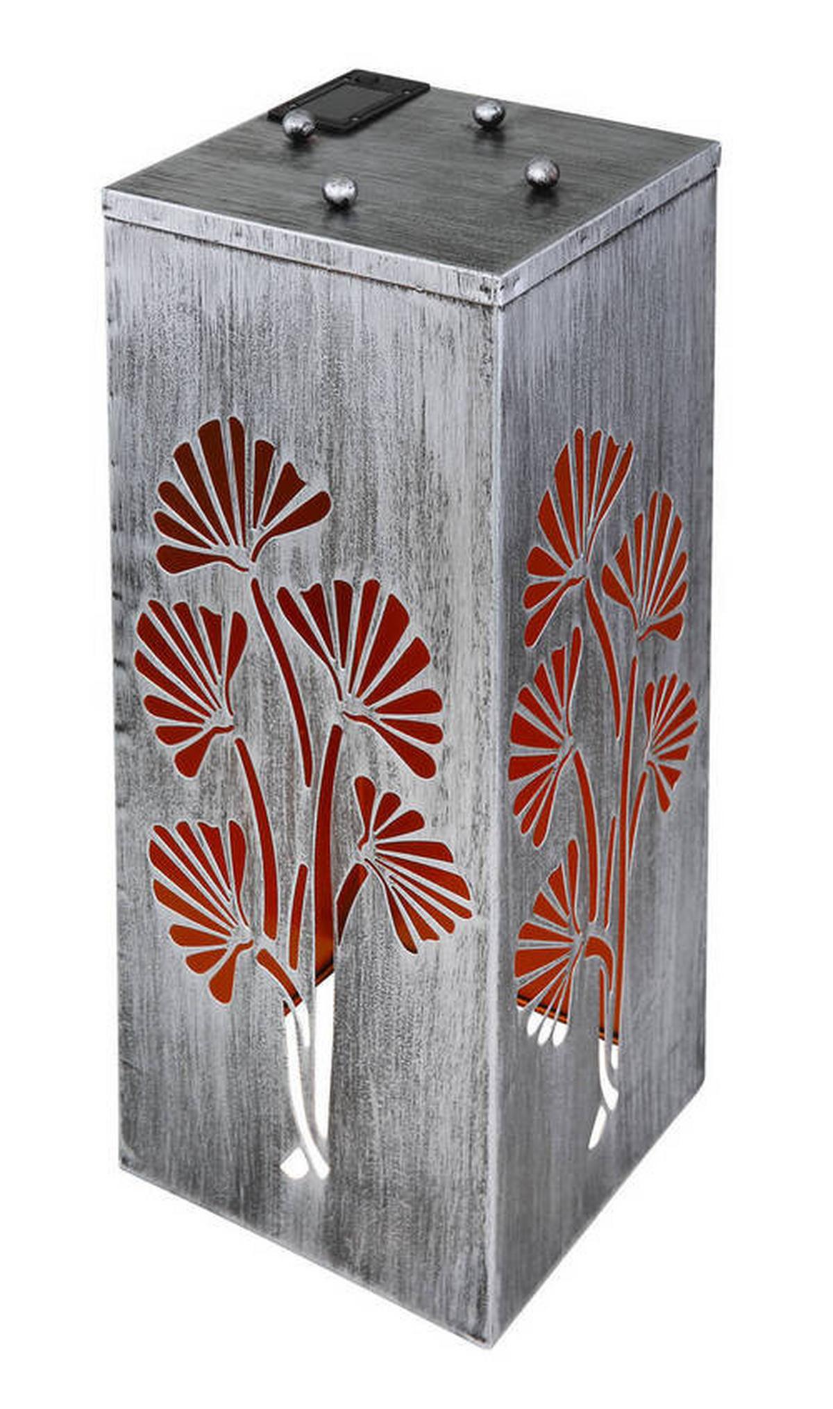 Solarna Svetilka Silver, S Sijalko - srebrne barve, Design, kovina (25/59/25cm) - Globo