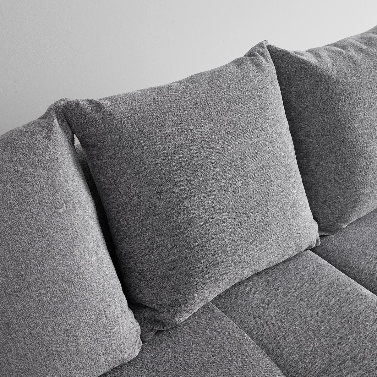 Ecksofa in Grau - Schwarz/Grau, Konventionell, Holz/Textil (215/92/160cm) - Based