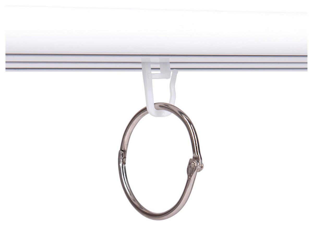 Pribor Za Vodilicu Za Zavjesu Gabi - bijela/boje kroma, metal/plastika (4cm) - Modern Living