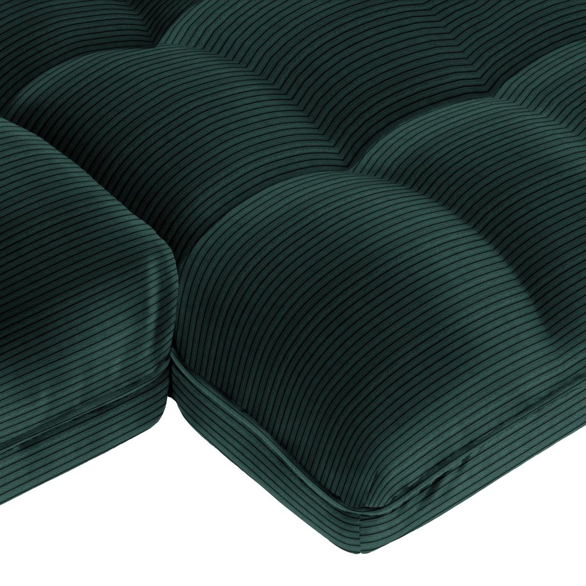 Wohnlandschaft Vivo Dunkelgrün - vert foncé/noir, Modern, textile/matière synthétique (317/63/179cm) - Premium Living