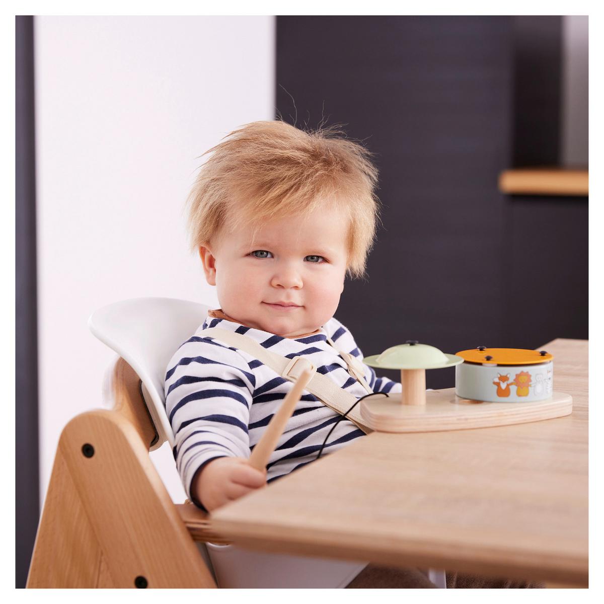 SIEDZISKO DO WYSOKIEGO KRZESŁ HIGHCHAIR BABY SEAT - biały, Basics, tworzywo sztuczne (32,5/32/34,5cm) - Hauck